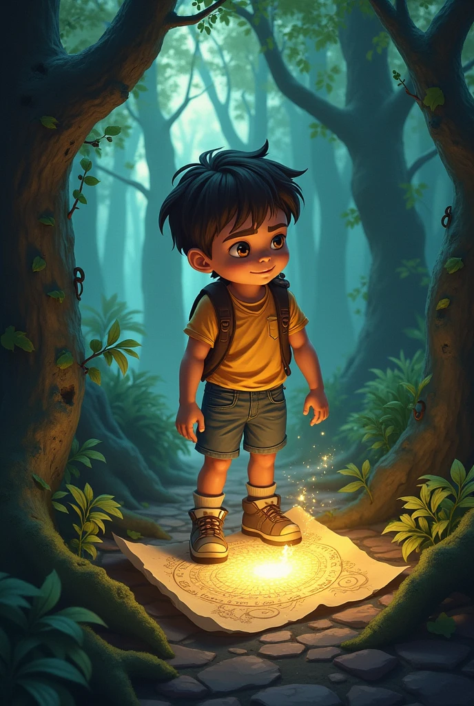 Leo: A brave consistently
Leo, a curious boy, discovers a glowing map in his grandmother's attic that reveals a hidden path deep in the Whispering Woods.