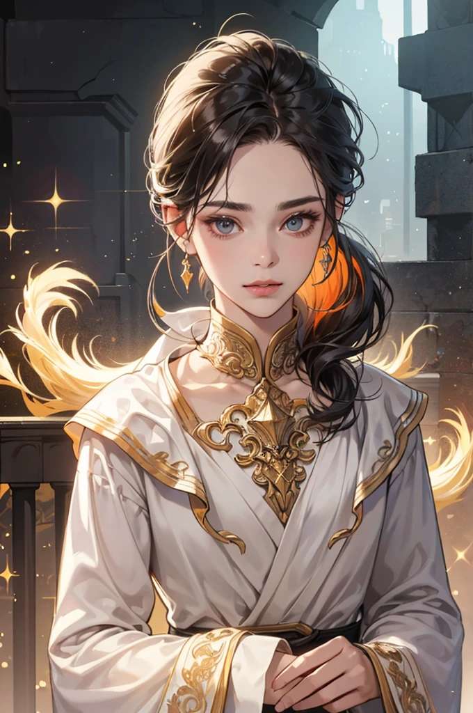 (Detailed lips), (realistically:1.37), (vibrant with colors), (Studio lighting), (Focus sharp), (HighDynamicRange), (bokeh), (to contrast), (k hd:1.2),  (charismatic), (handsome), (sparkle eyes), (Radiant), (Serene), (glowing), (like a dream), (dynamic), (gorgeous one), (sensitive), (drastic), (Complex), (luxurious clothes), (fantasy), (prince) (flawless perfection), (Interesting), (unique), (masterpiece), (A high resolution), (Best quality at best, 4K, 8k), 20yo Guy and 30yo Guy