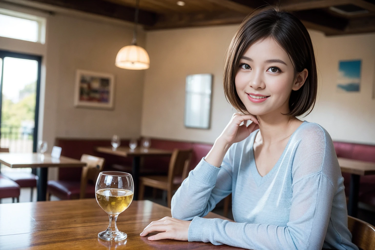 ((Highest quality、8k、masterpiece:1.3))、slimカップル、modelカップル、(Realistic, Intricate details:1.2), full-course dinner、Whiskey bottle and glass on table、Single Malt、scotch、Rocks glass、Shot Glass、on the rocks、Scotland、Amazing view of the sunset sky and clouds、A bright smile、The wonderfulness of smile、 Beautiful Face, blue eyes, The light shines on your face, blush, short hair,Bright Face、 (Age 37), 3,Two beauties、Brown Hair、Shortcuts、Long sleeve shirt、dress、Beautiful woman 1, (slimな顔), (The body is slim), (Brown Hair), (Shortcuts), cheeks turn a little red,Attractive beauty、restaurant, In a prominent place (From the waist up) Nova Frog Style, actress, model, Upper Body, White wine, slim, smile, (smile: 1.15), Beautiful fine grain, Depth f/2,saturation, High Contrast, Strong light and shadow,Moist Body:1.5、3D texture、Delicate eyes、Brown Hair、The hair is very shiny、