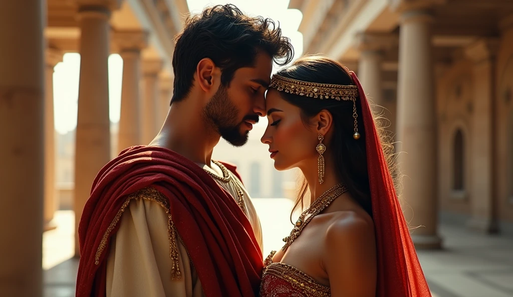 Handsome Roman without Horn Jinn married with beautiful Roman lady