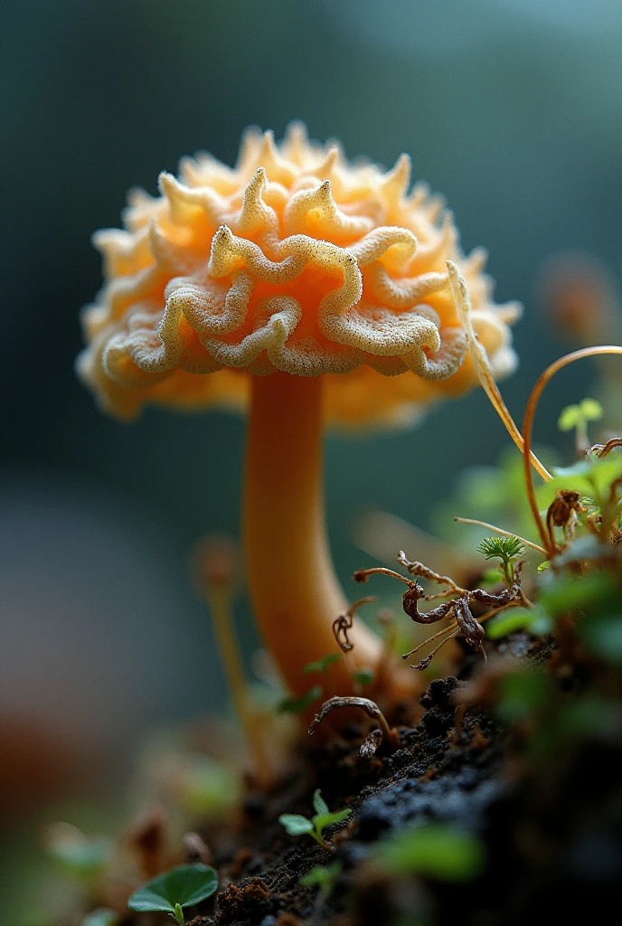 Failed observation of a fungus under a microscope image of the fungus