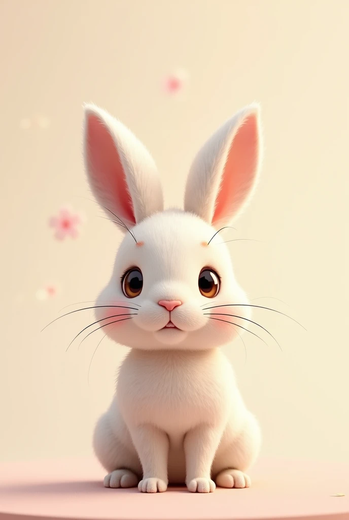 a bunny, cute bunny, rabbit, rabbit stamps, stamps, solid background, high quality, 8k, detailed, photorealistic, hyper detailed, intricate details, cinematic lighting, soft lighting, pastel colors, warm tones, minimalist, clean, simple, elegant