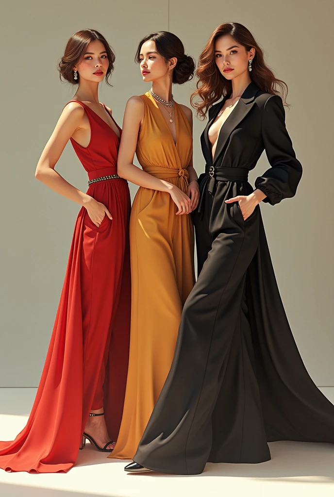 Women with clothes