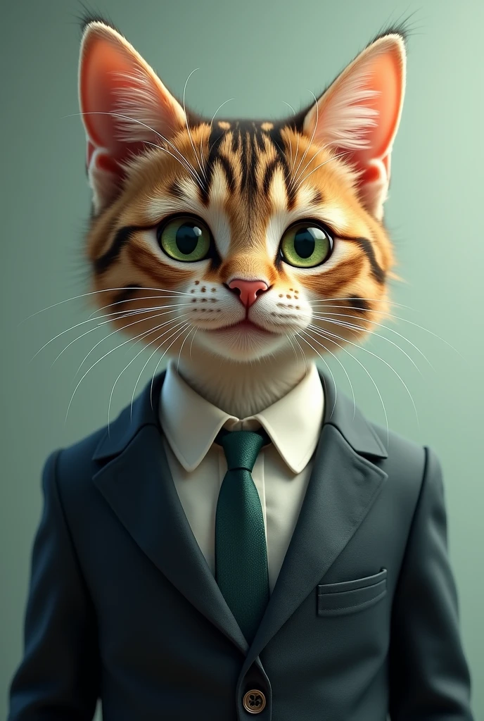 cat wearing a suit and tie with green eyes, a stock photo by Hanns Katz, pexels, furry art, stockphoto, creative commons attribution, quantum wavetracing
Generated in
