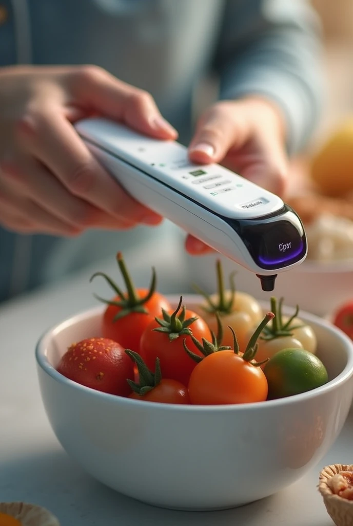 Smart Food Scanner: A handheld device that scans food to provide nutritional information and check for allergens.