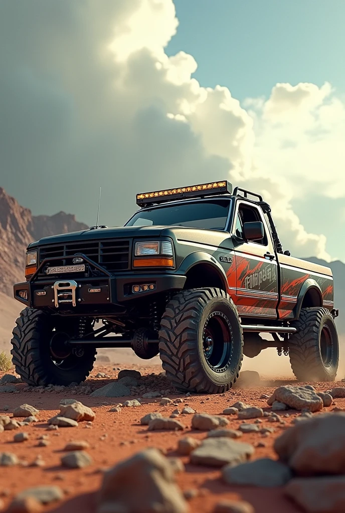 Picture of a modified pickup truck
