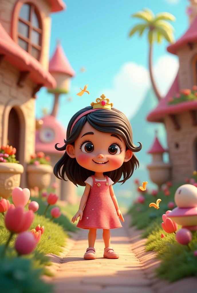 A young girl tell If you like my story, please like my video don't forget subscribe to my channel and click bell button .3d, Disney style