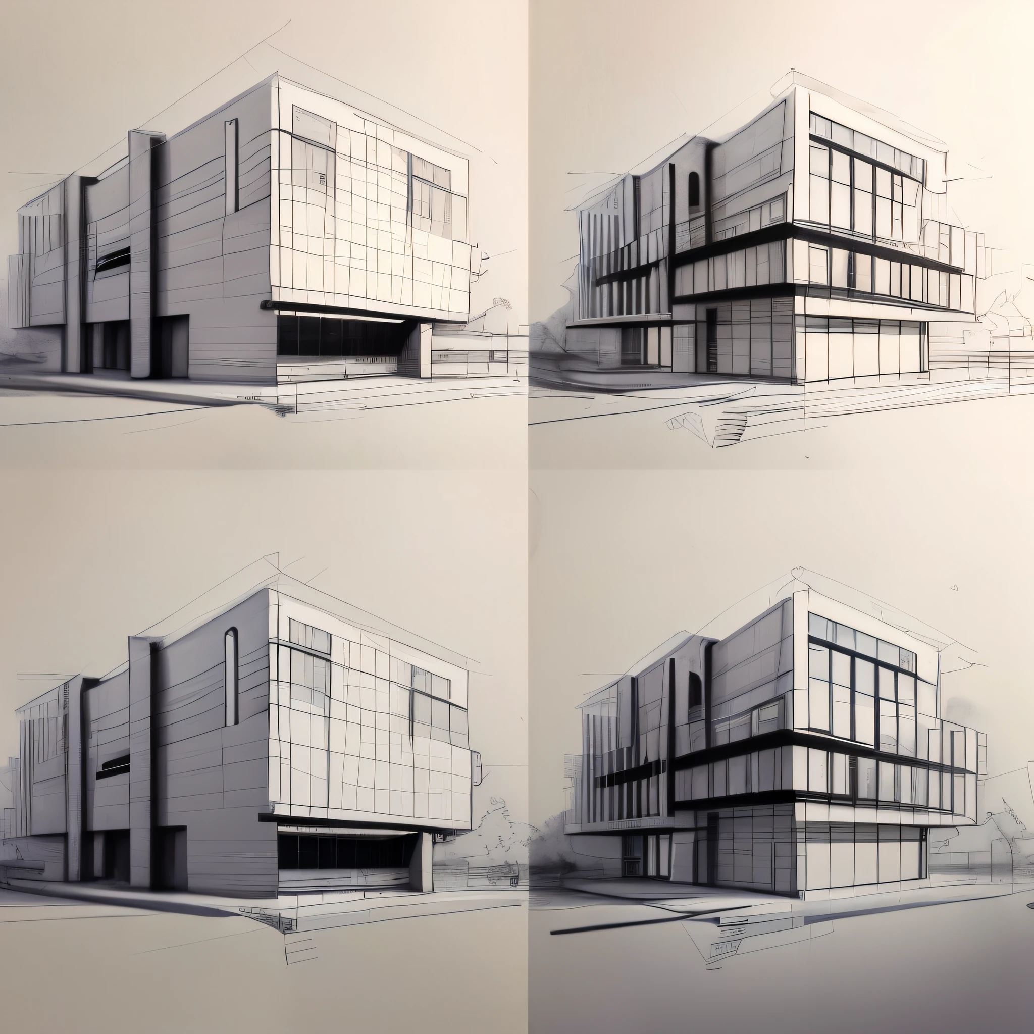 Sketches of the architectural model