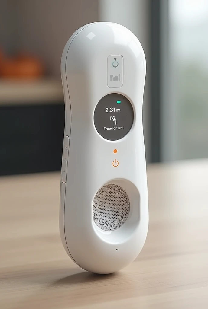 For your Smart Food Scanner drawing, consider this design:
Shape and Size: A sleek, elongated shape that fits comfortably in the hand, similar to a small, ergonomic remote control. The device should be lightweight and portable.
Screen: A small, integrated touchscreen or display panel on the front to show nutritional information and allergen alerts. The screen could be near the top of the device for easy visibility.
Scanning Area: A circular or rectangular scanning window on the bottom of the device where food is placed for scanning. This area might have a subtle grid or sensor outline.
Buttons and Controls: Minimalistic physical buttons on the side or edge for power, settings, or a scan initiation button. Alternatively, touch-sensitive controls could be used for a more modern look.
Indicators: Small LED indicators or a status bar near the scanning area to show when the device is actively scanning or processing information.
Materials and Finish: A sleek, matte or glossy finish with a high-tech feel, perhaps in white, silver, or black. Textured grips or ergonomic curves can enhance usability and comfort.
With attach every parts of ot