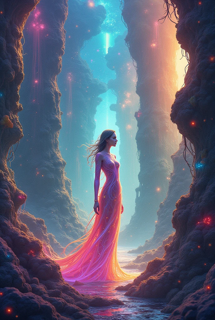 Create the most beautiful drawing in this world so that I can win an art competition on the topic"colour your imagination "