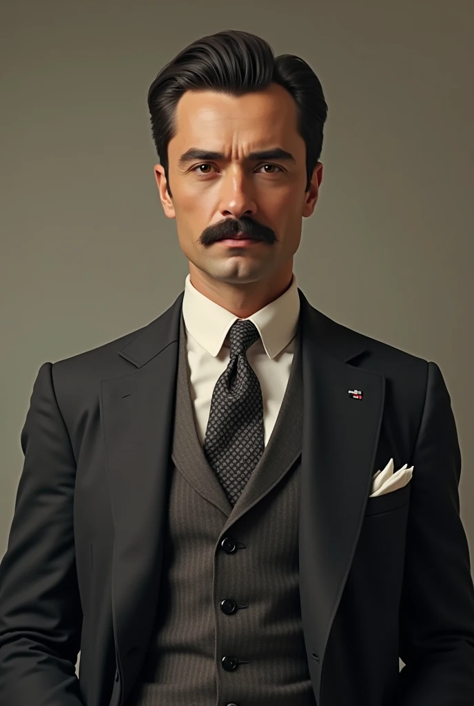 (photorealism:1.2),young man in his 50s dressed in a nice suit from 1932