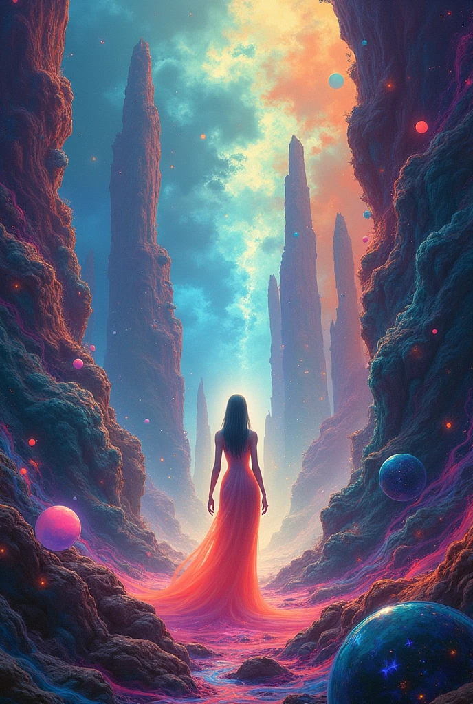 Create the most beautiful drawing in this world so that I can win an art competition on the topic"colour your imagination "