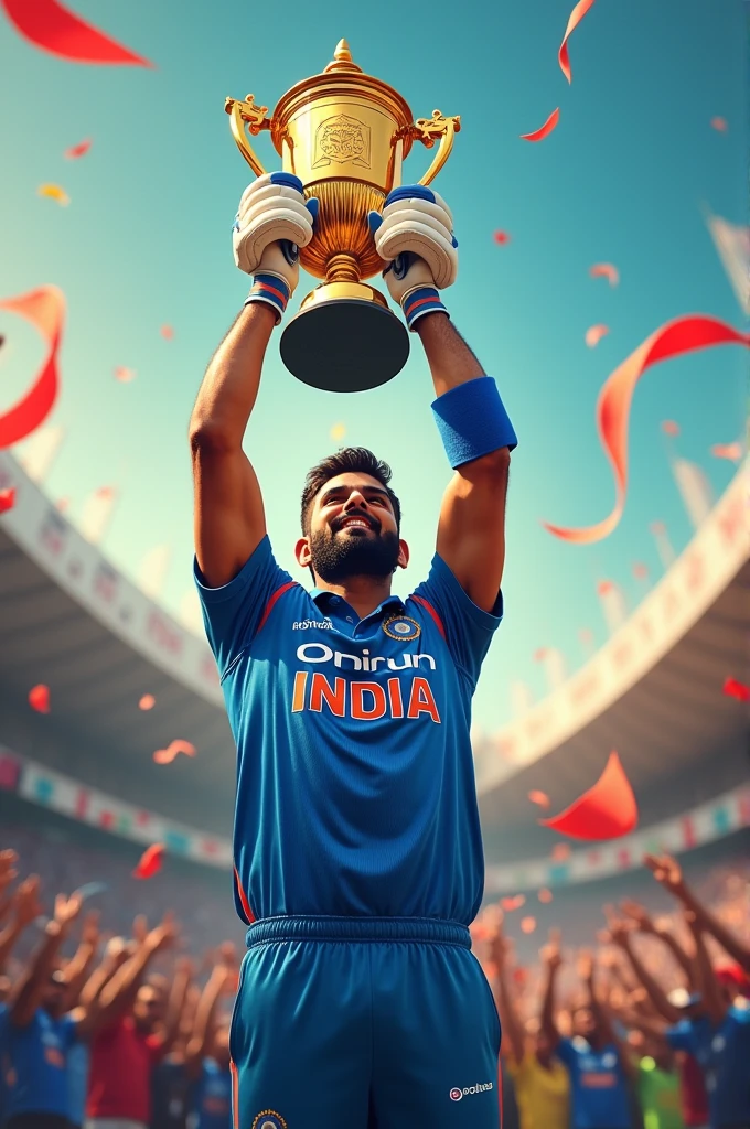 Rohit Sharma with world cup