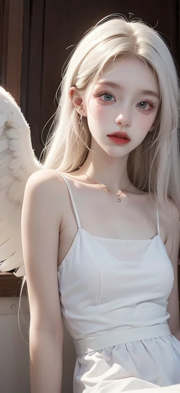 An albino who looks like an angel