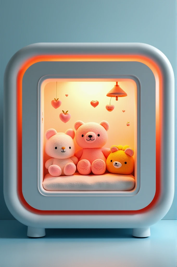 Paradox box , computerized boxed shape crib with a music go around ,stuff toys cute bright colors 