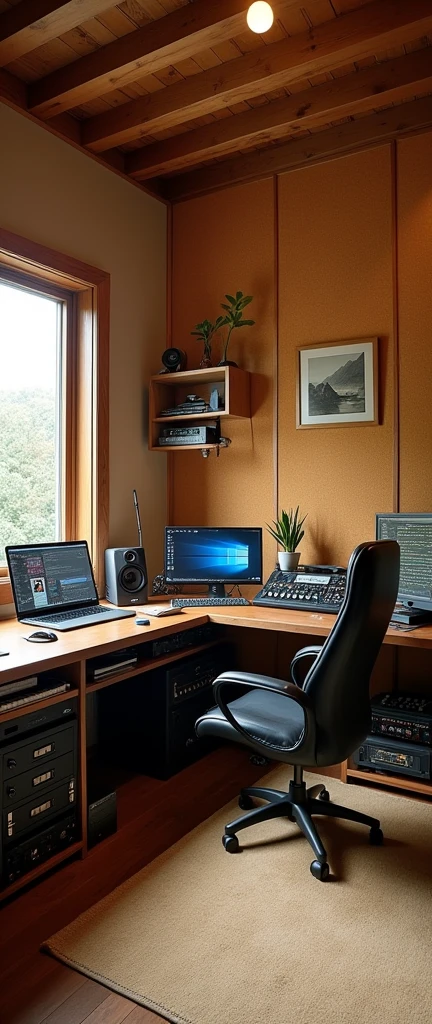 The studio is just as they left it—foam-padded walls, studio equipment meticulously arranged, and Japanese motifs decorating the room. The space is a perfect blend of their combined influences, a creative sanctuary where they can both express themselves freely.