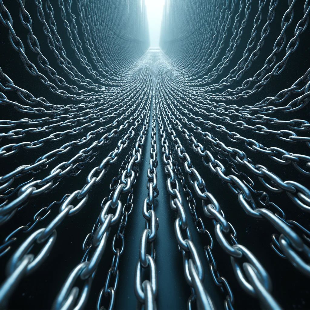 Countless chains, Radially extending, long shot