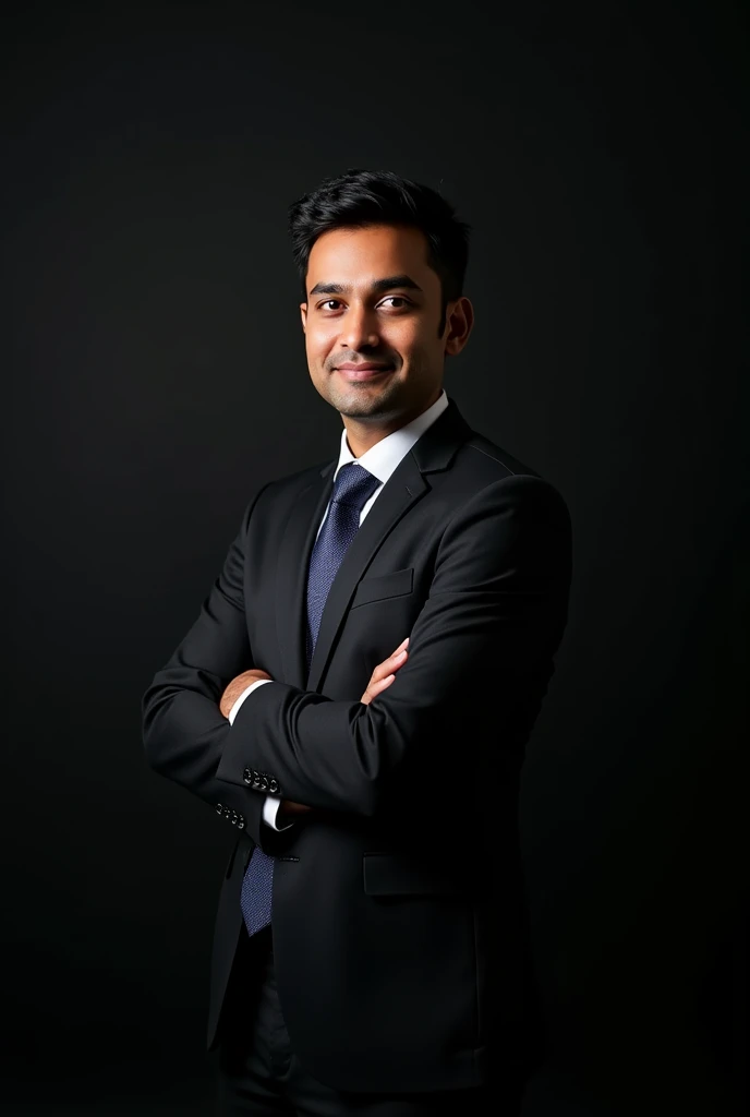 Create a background banner for LinkedIn for a business analyst who has studied from Harvard University, IIM Ahmedabad, London School of Economic use black colour specifically