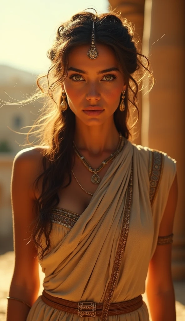 Very beautiful women of ancient Punic, One person, whole body, Looking this way, Under the bright sunlight