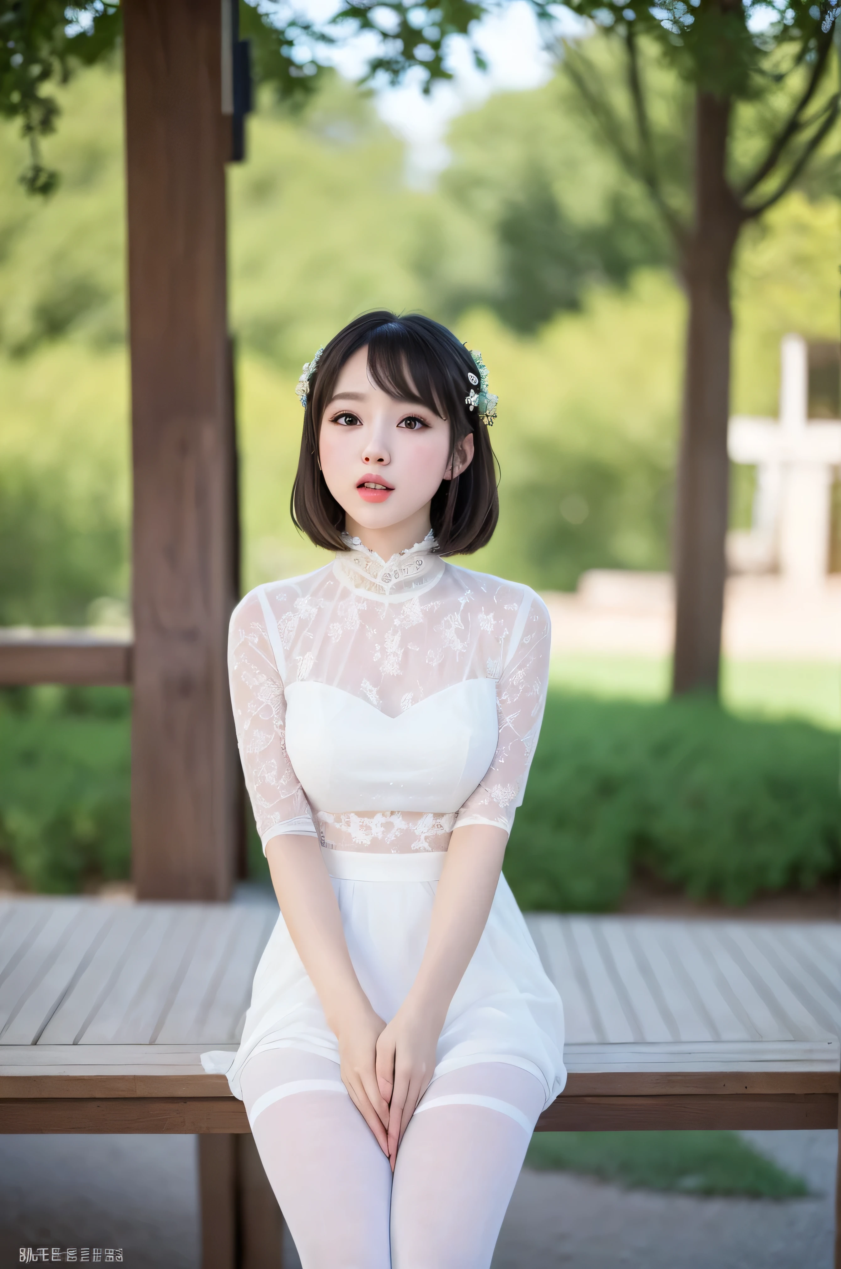 masterpiece, Bokeh, Looking at the audience, pantyhose,(masterpiece, Highest quality, It captures a very cute moment, Depth of written boundary, Super detailed, Ultra-high resolution, C4D, Octadale, 3D Modeling,Realistic human photos、 8k, 16K, one person&#39;s,Middle school students, 、Small breasts,Black Hair,short hair,Straight Hair,Light brown eyes,Cute Face), Bloomers, Black tank top, zettai ryouiki, Wet clothes, Take off、Real-life skin、Not an anime、Realistic、