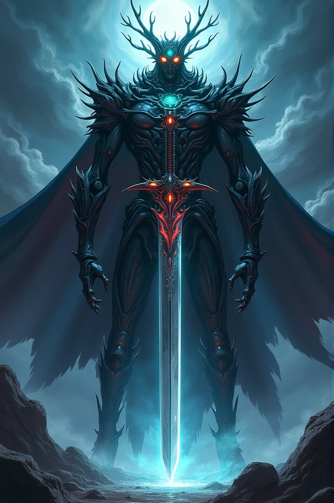 Strongest Sword Villain In History (Anime Form) with 8 eyes