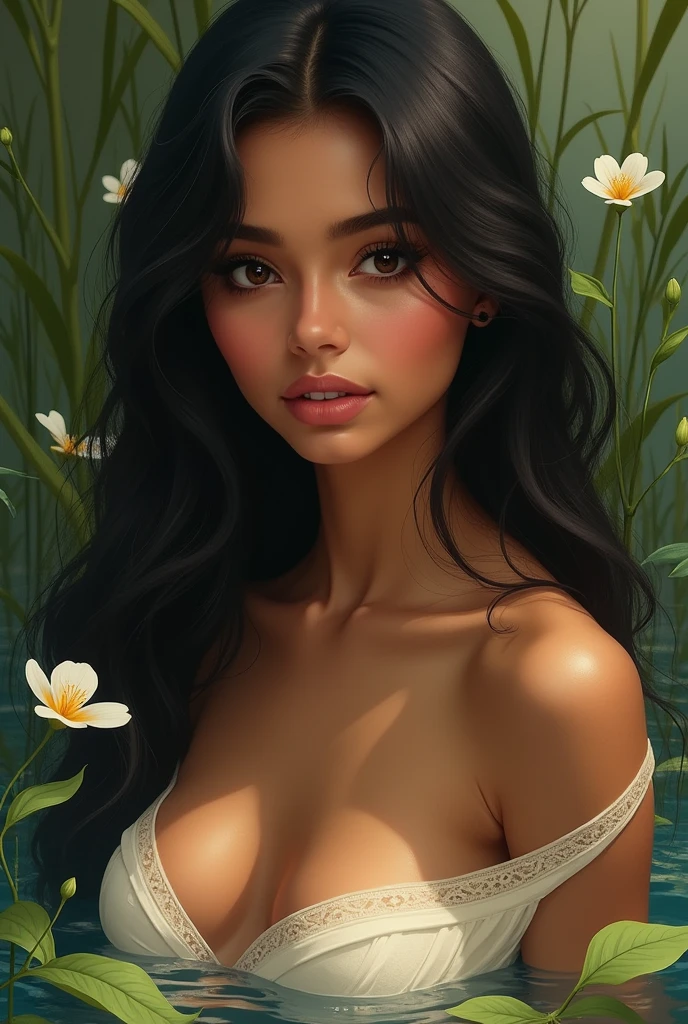 A beautiful Indian girl without dress