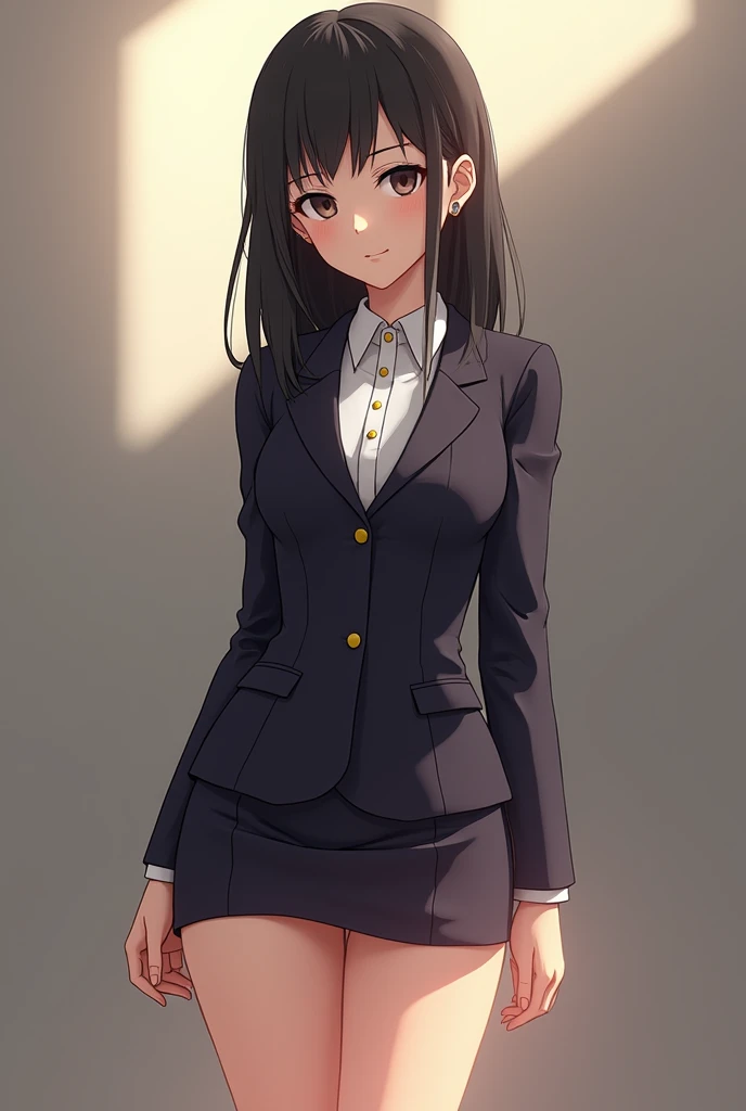 anime - style image of a woman in a short skirt and jacket, Smooth anime CG art, made with anime painter studio, Realistic anime 3 D style, photorealistic anime girl rendering, drawn in anime painter studio, Photorealistic anime, anime styled 3d, 3 d anime realistic, maya fey from ace attorney, Makoto Shinkai. High detail, anime realism style