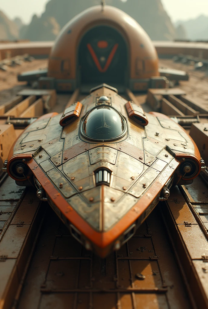 Star Wars Vehicles, Bottom View ， Leaf Runner, close - up on detailed, detailed close up shot, high detail shot, kitbashing, Speeding, Very detailed, movie「Dune」Spaceship, Spaceship landed in the background, Fine details, Dune Style, Sitting on a cryopod, Very detailed、Leaf Runner, Space Technology in World War II, mechanized valkyrie, Kitbash, pod racer,  fire Fly, SF Spaceship, Gunship, 