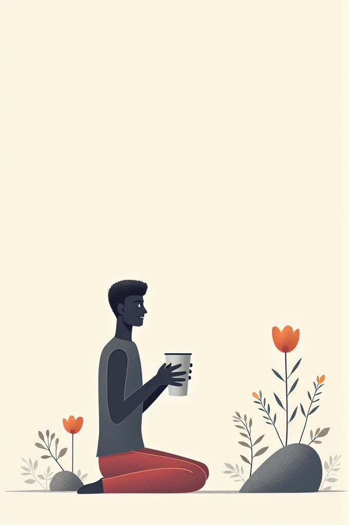 A written that say.  You can't pour from an empty cup