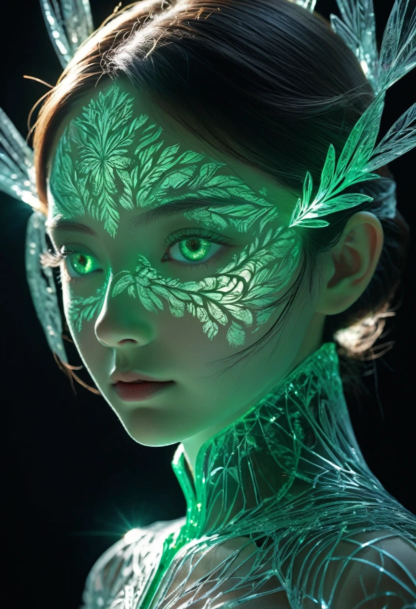 high resolution, Extremely detailed, (1 girl:1.3),（lotus）
BREAK Sunshine, reverberation, Experimental photography, Surreal contrasts, Eye-Catching Visuals, Artistic abstraction,
Breaking the art of cutting, Layered contours, Complex Mode, Exquisite craftsmanship, shadow play, Depth and size, Creative Expression,
break art, Frozen sculpture, translucent形式, short-lived beauty, Crystal structure, Exquisite craftsmanship, touch,
Broken Green Eyes,Body Glow，glowing lines，Fluorescence,Glow Example，Sample tracking，flash，萤Light Particles，Backlight，translucent，Light Particles