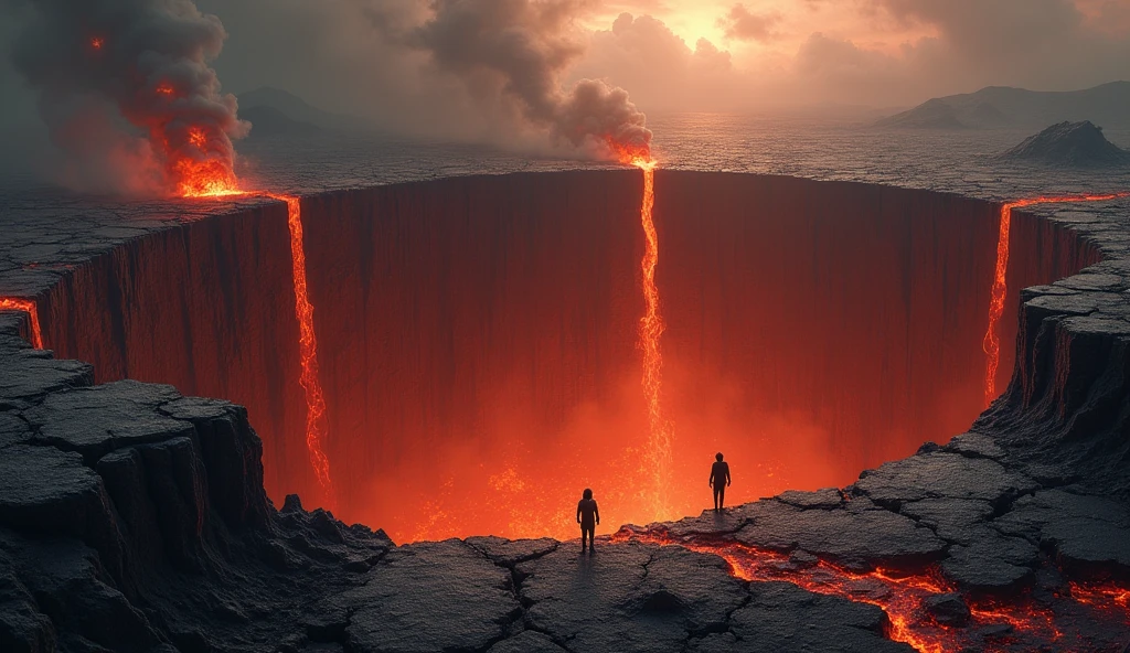 There is a huge pit in hell and humans are smaller than it