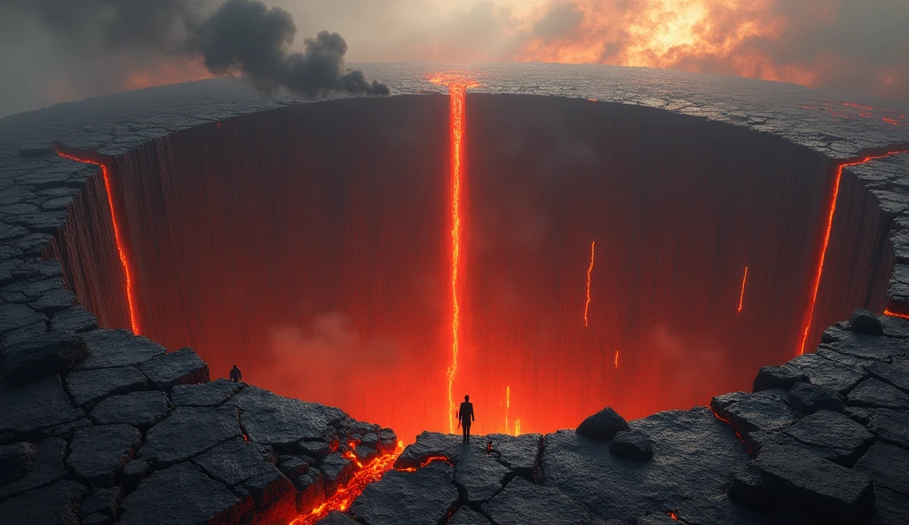 There is a huge pit in hell and humans are smaller than it