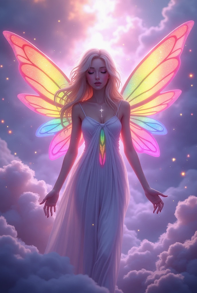 Colours spirit tattoo fairy-tale spiritual heaven fairy peace only wing rainbow violet magic feather png image

