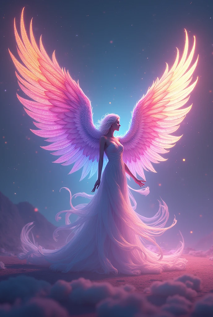 Colours wing rainbow violet magic no background full HD image
