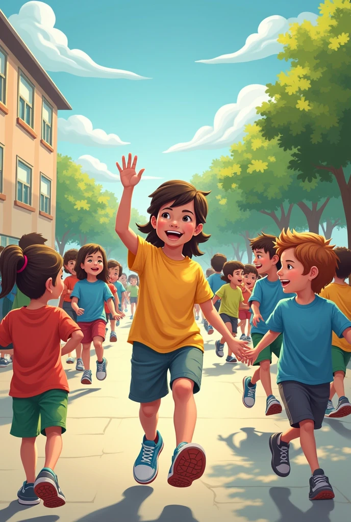 Create a program that provides healthy food and accessible exercise in schools to prevent early obesity.