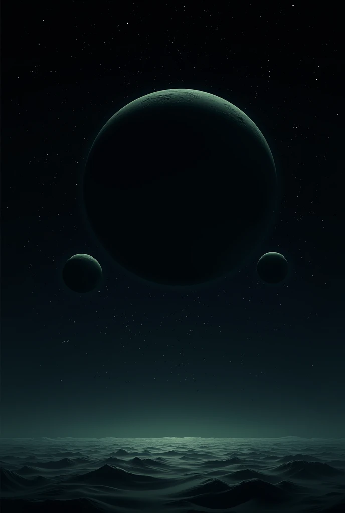 A 2d black space bg
With white stars some planets
