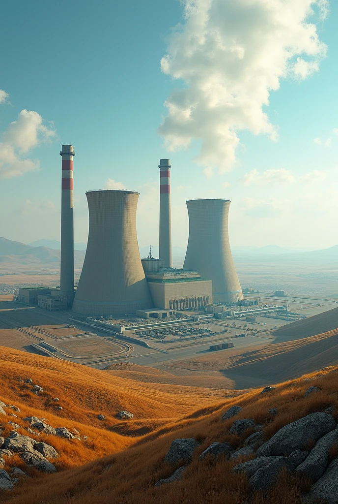 image, related to nuclear power plants. linked to the map of Kazakhstan. main text "Give your word, keep it!» in Russian