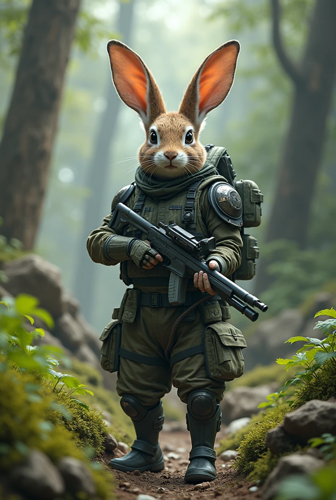 Rabbit Soldier、Beam rifle