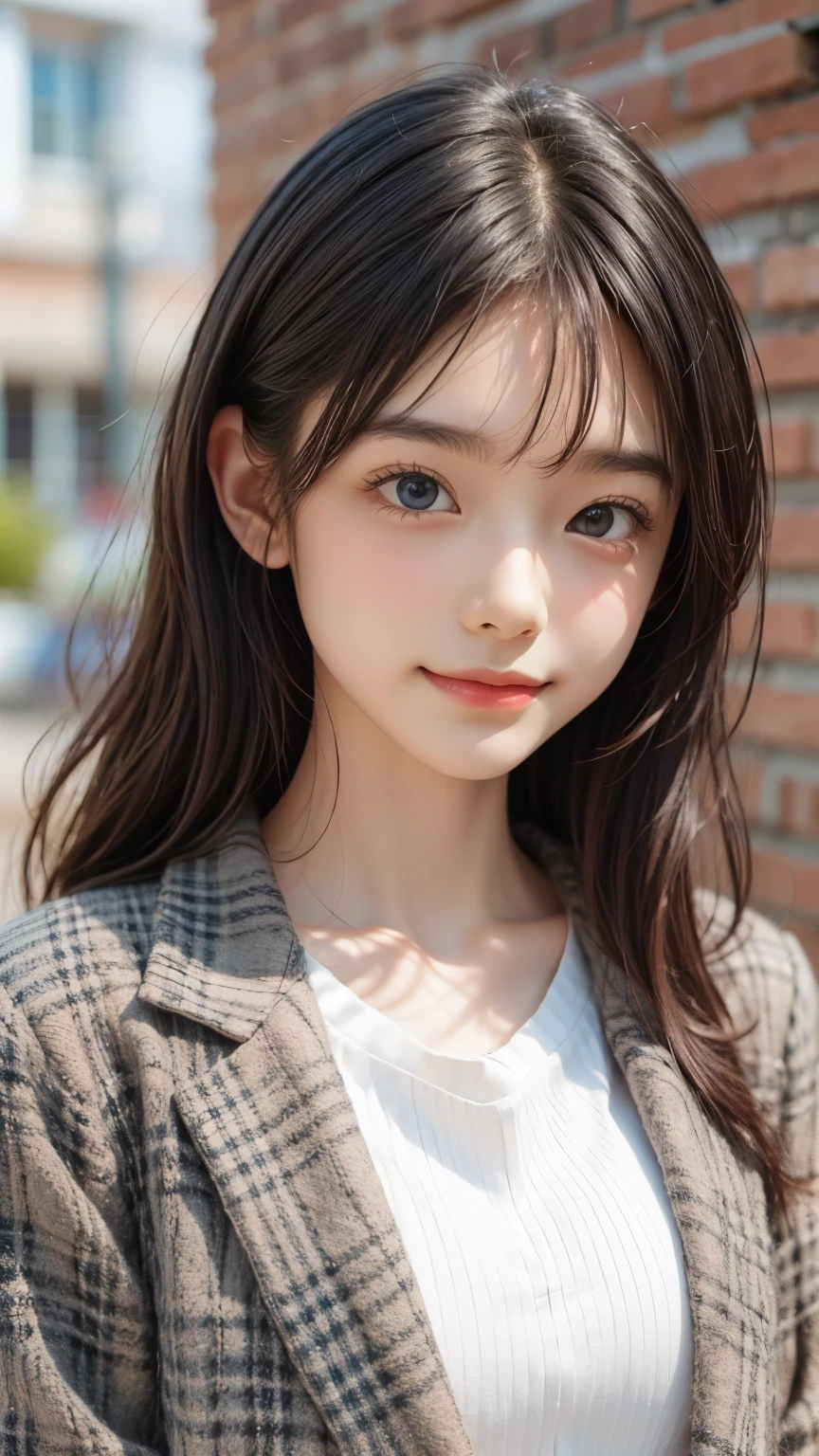 Highest quality, Realistic, 8k, High resolution, Full Color, , (()), (1 person), ( woman), ((smile))