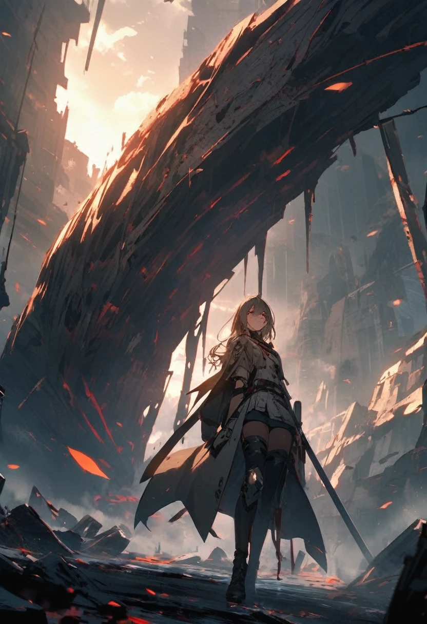 one person's, masterpiece, Highest quality, Tifa Lockhart、Torn black thigh-high socks、Long black hair、sexy、Big Breasts、Cleavage、White shirt、Black panties、Sitting in a chair and being restrained、Black slit skirt、Low Angle、Spread your legs、In the dark church、Sweat makes the chest transparent、Hands above head、Bound in chains