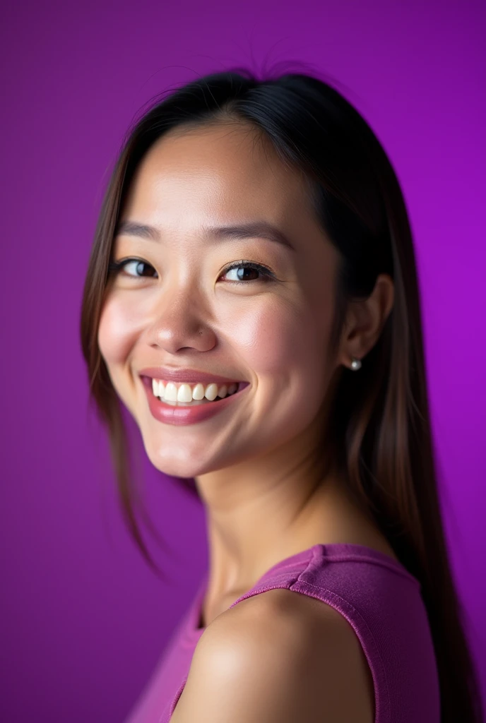 i want a decent profile picture with a purple background