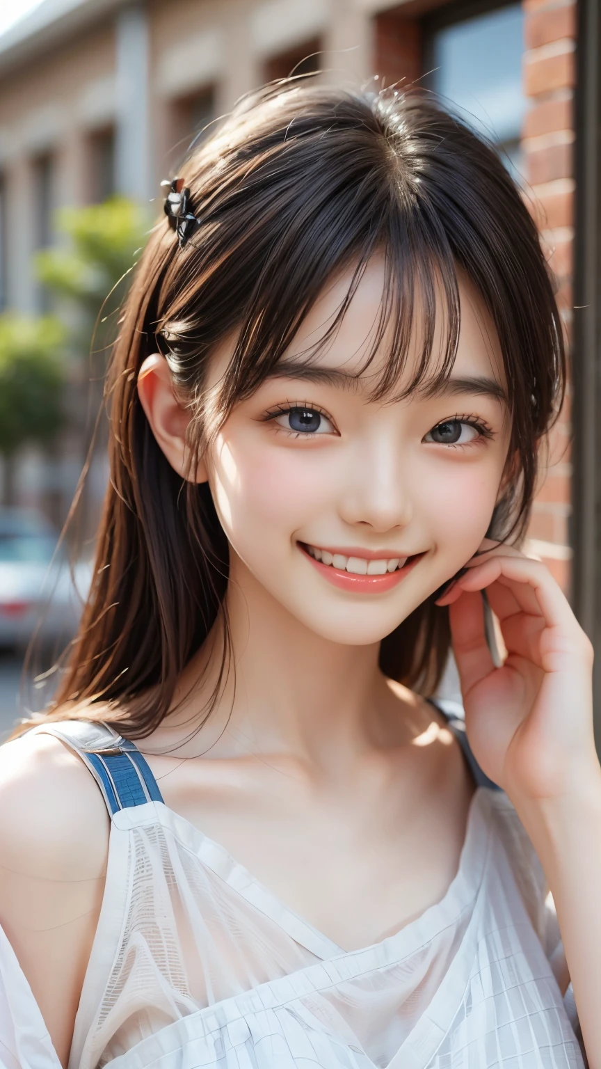 Highest quality, Realistic, 8k, High resolution, Full Color, , (()), (1 person), ( woman), ((smile))