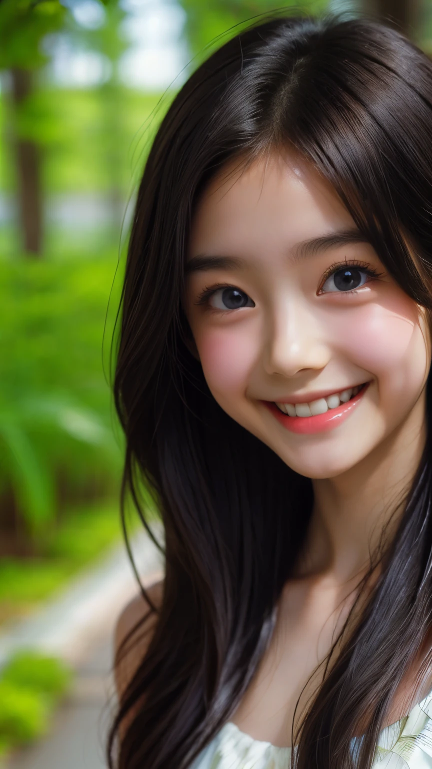 Highest quality, Realistic, 8k, High resolution, Full Color, , (()), (1 person), ( woman), ((smile))