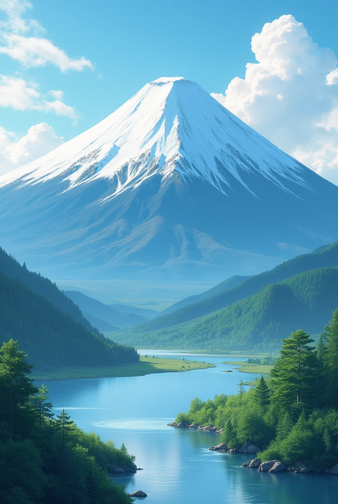 Fuji Mountain、An illustration