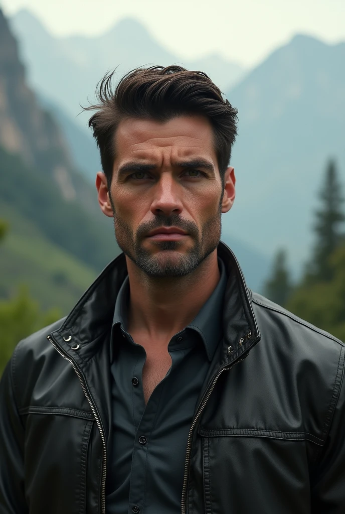 photorealism:1.2)man, Java, Handsome, stand, close up