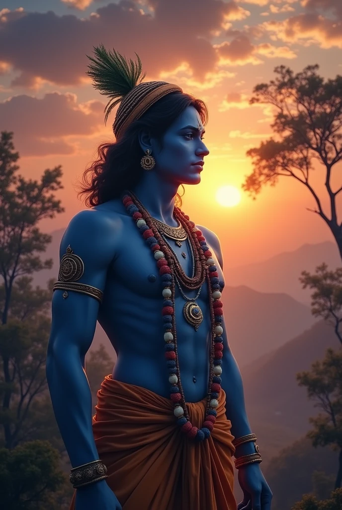 Sun rise dark krishna  dark