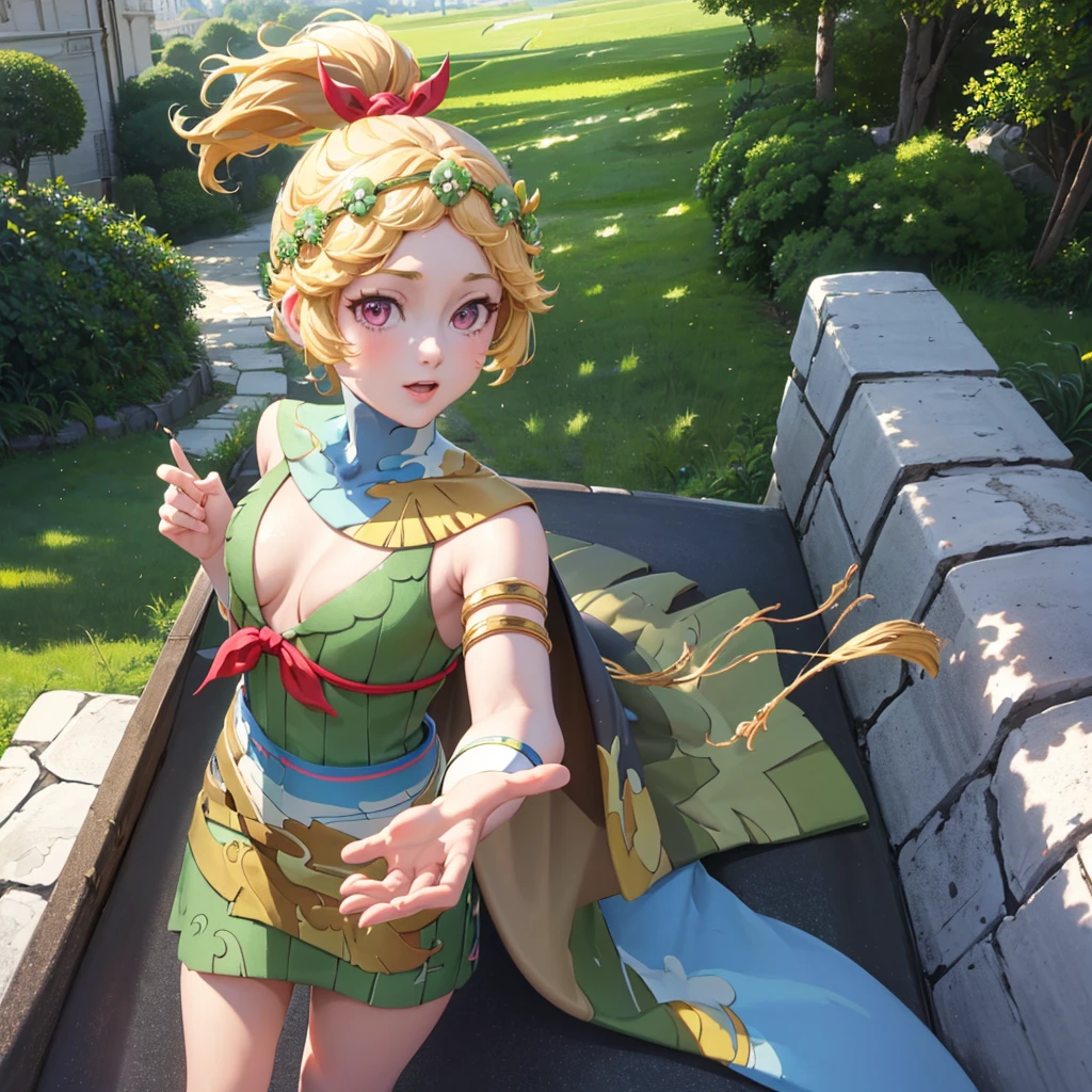 score_9, score_8_upper, score_7_upper,beautiful衣装を着たアニメのgoddessの肖像,(masterpiece, Highest quality, Highest quality, Official Art, beautiful,aesthetic:1.2),((masterpiece, Highest quality, Extremely detailed CG, unity 8k wallpaper )),Impressive visuals,装飾的なbeautifulドレスを着た女性, Hot Topics at the CG Society, Fantasy art, ((beautifulファンタジーprincess)), 8K High Resolution, Detailed Art, 美しく優雅なprincess, beautiful天の魔術師, Very luxurious, wonderful, nice,Noble, (((goddess))), princess,Glowing Skin,Provocative face,Perfect Face,Temple Background,High resolution decoration,beautiful装飾を身に着けている, Very long eyelashes,Perfect Eyes,demeter, blonde hair, armlet, jewelry, dress, ponytail, cape