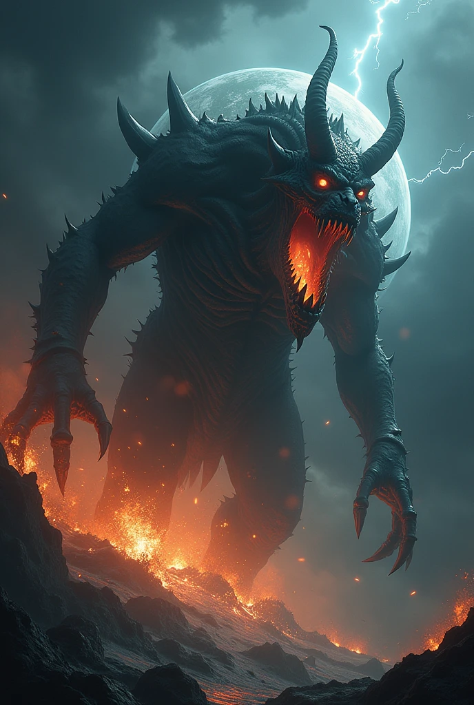 devil eating earth
