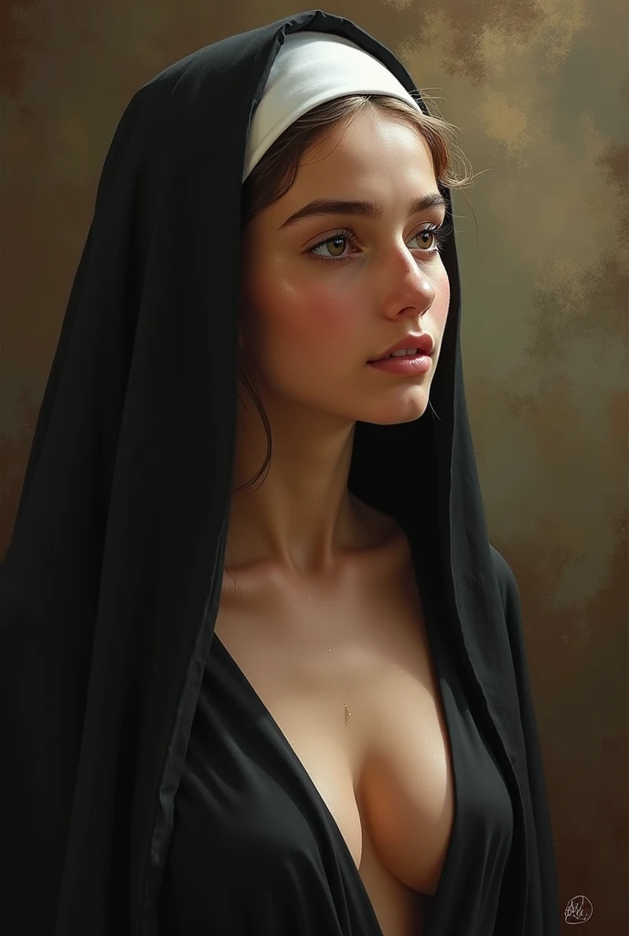 check_9, check_8, check_7_up, 1 girl, 1 boy, great body, pubic hair, beautiful sexy nun, she is beautiful and very hot, majestic setting, canine, sex for salvation, ecstasy