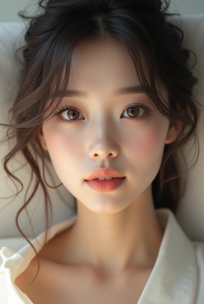 beautiful korean woman、Beautiful couple、Long and beautiful upper eyelashes、Beautiful lower lashes、Beautiful hair
